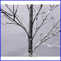 Ecolinear Prelit Snow Tree 48 LEDs Light Silver Twig Warm White Branches 4 Home