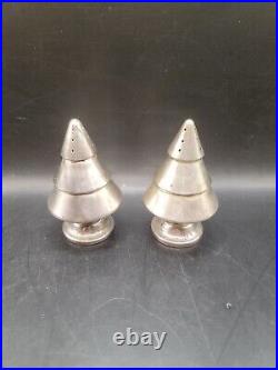 Edward San Giovanni Sterling Silver Christmas Tree Salt & Pepper Shakers