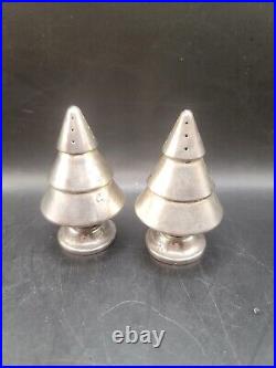 Edward San Giovanni Sterling Silver Christmas Tree Salt & Pepper Shakers