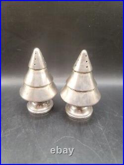 Edward San Giovanni Sterling Silver Christmas Tree Salt & Pepper Shakers