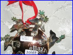 Emilia Castillo Sterling Silver 2005 Enamel World Christmas Tree Ornament RARE
