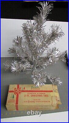 Evergleam 2 Ft 19 Pom Pom Branch Aluminum Christmas Tree Tinsel 19 Branches Heb