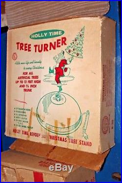 Evergleam 6' Silver Aluminum Christmas Tree Color Wheel Tree Turner Stand Box