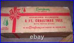 Evergleam Vintage Silver Aluminum 6 Ft 91 Branch Christmas Tree