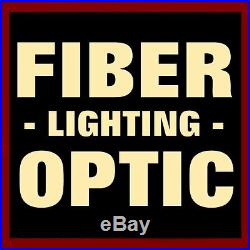 FIBER OPTIC SILVER TINSEL table top CHRISTMAS TREE / COLOR-CHANGING LED LIGHTS