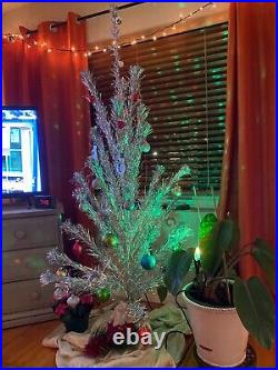 Fairyland Vintage Silver Aluminum Christmas Tree 6.5 feet