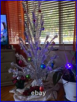 Fairyland Vintage Silver Aluminum Christmas Tree 6.5 feet