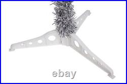 Fawyn 6' Ft Sparking Gorgeous Folding Artificial Tinsel Christmas Tree Silver