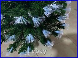 Fibre Optic Christmas Tree with LED Lights and Star Topper 4ft, 5ft, 6ft
