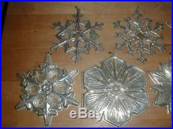 GORHAM Sterling Silver CHRISTMAS TREE Snowflake Ornament Collection Set LOT 11