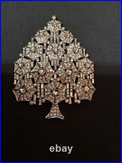 Gorgeous Cristobal London Very Large Rare Signed Christmas Tree Brooch Pin