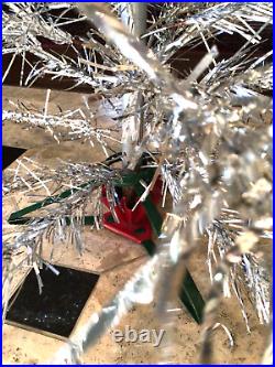 Gorgeous Huge Vintage 60's Aluminum Christmas Tree Pom-Poms 8' Xtra Crown