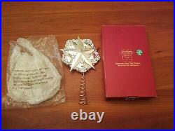 Gorham Chantilly Silver Star Christmas Tree Top Topper Ornament Decoration Withbox