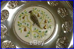 Gorham Sterling Silver 12 Days Of Christmas Plate Limited Partridge in Pear Tree