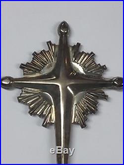 Gorham Sterling Silver 440 Cross Christmas Tree Topper Ornament