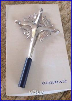 Gorham Sterling Silver 440 Cross Christmas Tree Topper Ornament Cross Starburst
