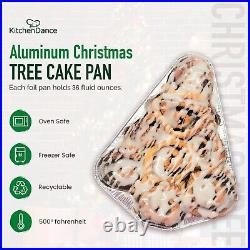 Green Disposable Holiday/ Christmas Tree Cake Pan & Gift Pan NO LIDS #9501X