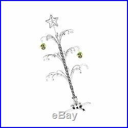 HOHIYA Metal Ornament Tree Rotating Display Stand Dog Cat Glass Ball 60 Hook