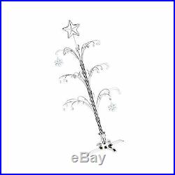 HOHIYA Metal Ornament Tree Rotating Display Stand Dog Cat Glass Ball 60 Hook