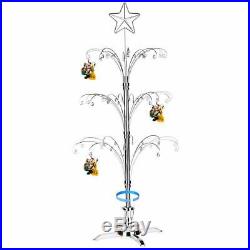 HOHIYA Ornament Display Tree Stand Metal Christmas Rotating Dog Cat Glass Bal