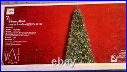 HOME ACCENTS 7-FT PRE-LIT Shimmery TinSell Christmas TREE