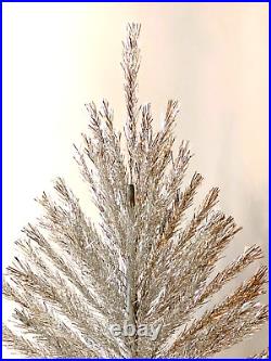 HUGE 7 Foot Custom Carey-McFall Silver Aluminum Taper 153 Branch Christmas Tree