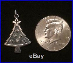 James Avery Christmas Tree Pendant Retired Sterling Silver