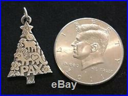James Avery Retired Pax Animals Christmas Tree Pendant Sterling Silver