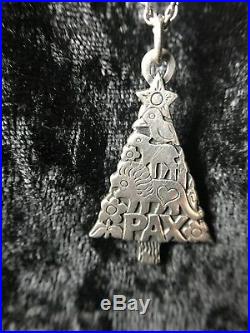 James Avery Sterling Silver PAX Christmas Tree Winter Animal Pendant with Chain