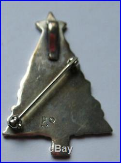 James Avery Sterling Silver Pax Animal Christmas Tree Pin Brooch Pendant