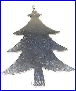 James Avery Sterling Silver Rare Retired Christmas Tree Ornament No Monograms