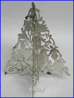 Janna Thomas 3d Sterling Silver Christmas Partridge In A Pair Tree Ornament