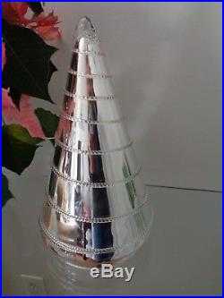 Juliska 10 Amalia Christmas Tree Silver Glass NEW RET 198.00 SOLD OUT