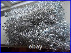Lot 89 Vintage 23 Silver Aluminum Tinsel Christmas Tree Branches Only