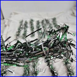 Lot Vintage Aluminum Green & Silver 22 Christmas Tree branches 13 Total