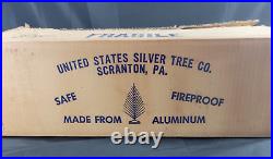 MCM Vintage 4 1/2 ft Aluminum Christmas Tree Authentic with Box