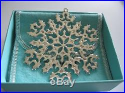 MIB Tiffany & Co. Christmas Tree Holiday Ornament Sterling Silver 925 SNOWFLAKE