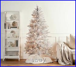 Martha Stewart 7.5' Pre-lit Designer Tinsel Tree / Silver CG1