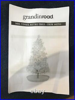 Martha Stewart For Grandinroad Tinsel Retro Tree Vintage Aluminum Tree Inspired