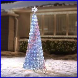 Member's Mark Pre-Lit 6' Color-Changing Tree Dcor with 19 Functions (Silver)