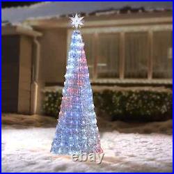 Member's Mark Pre-Lit 6' Color-Changing Tree Décor with 19 Functions (Silver)