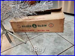Mid Century Aluminum Silver Glow Christmas Tree 6 ft. Box Instructions