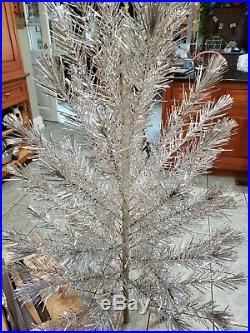 Mid Century Aluminum Silver Glow Christmas Tree 6 ft. Box Instructions