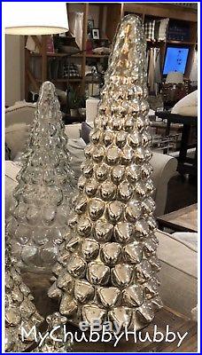 NIB Pottery Barn MERCURY GLASS LARGE Silver TREE CHRISTMAS SOLD OUT @ PB
