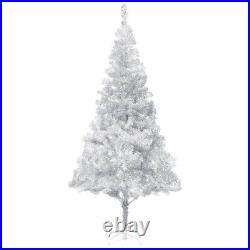 NNEVL Artificial Christmas Tree with Stand Silver 240 cm PET