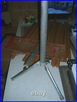 Neat! Htf Collector Vtg 6 Ft Aluminum Stainless Silver Evergleam Tree