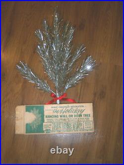 Neat Rare Collector's Vtg Retro 2ft The Holiday Aluminum Wall Xmas Tree #200