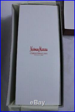 Neiman Marcus 2001 Wind Up Musical Silver Tabletop Christmas Tree
