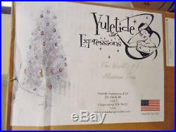 New Aluminum Christmas Tree Yuletide Expressions 7' Deluxe Slimline Discontinued