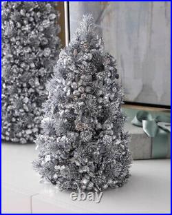 New Salzburg Creations Holiday Diamond Christmas Tree silver Winter 14 $225